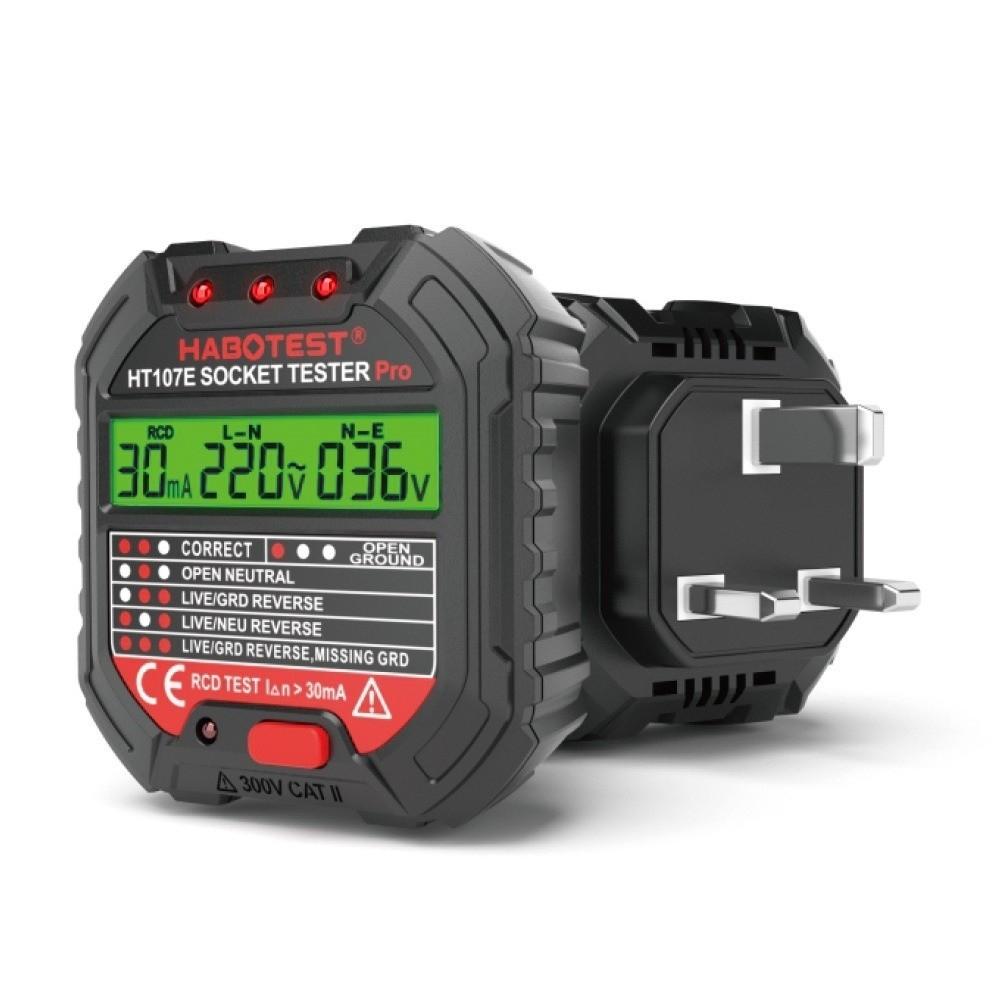 240V Outlet Tester 3in Breaker Finder Compact Socket Tester US