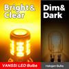 2Pcs BA15S P21W LED No Hyper Flash Amber Yellow T20 W21W 7440 WY21W 1156 BAU15S PY21W LED Bulbs Car Turn Signal Light 12V-24V