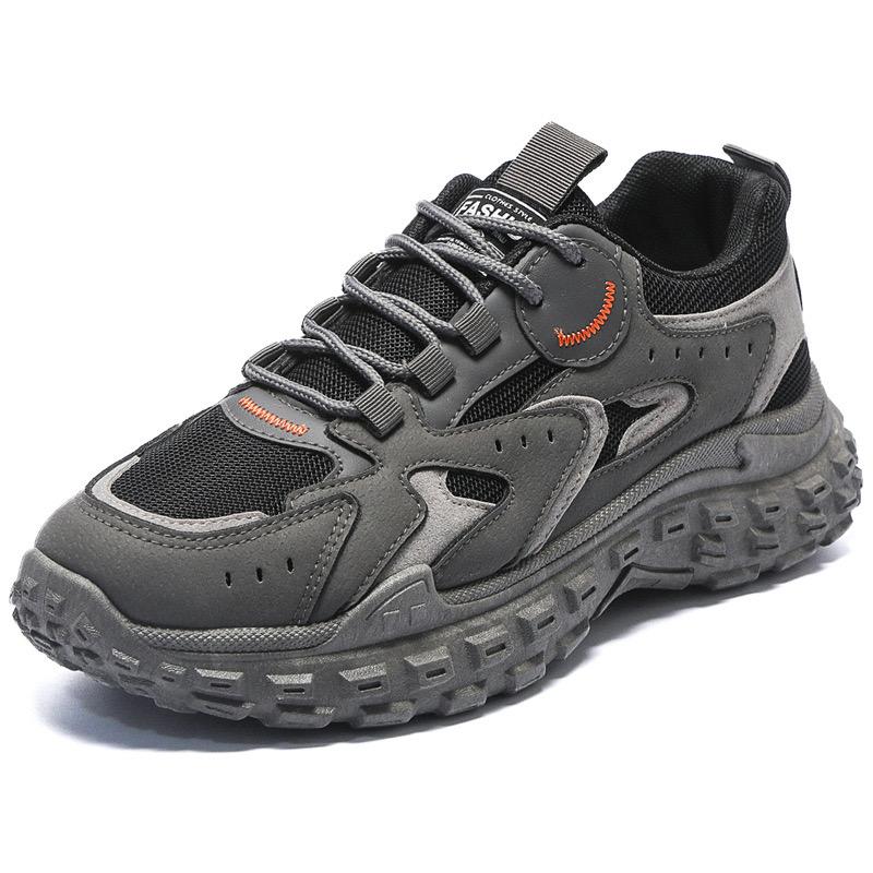 Spring Casual Men's Shoes 2025 New Mesh Breathable Running Shoes Fashionable Thick Soled Work Non Slip Sports Shoes