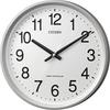 Used CITIZEN Wall Clock Radio Clock Circle Port White 4MYA24-019y