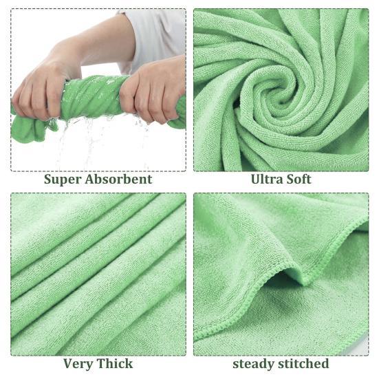 5 ks Absorpční ručník z mikrovlákna Rychleschnoucí žínka 14" x 30" K pokožce šetrný ručník do koupelny, fitness, na sport, jógu, na pláž