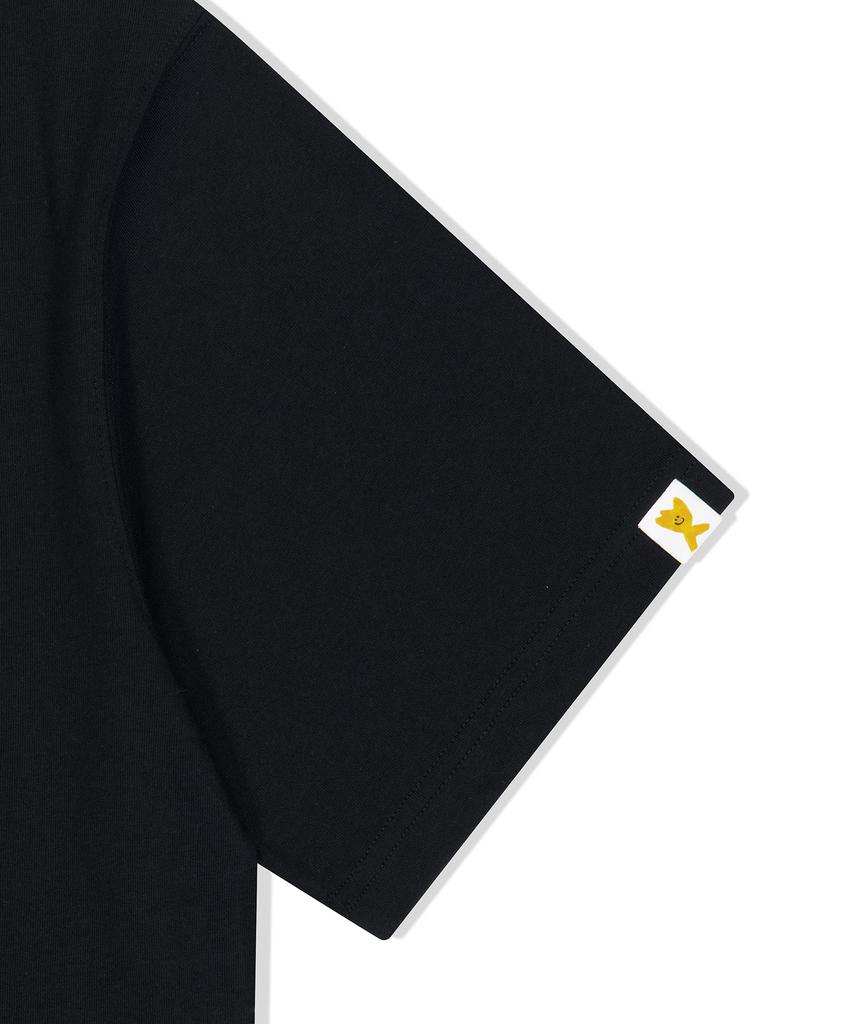 WACKY WILLY Kiki Driving Graphic Short Sleeve T-Shirt Black