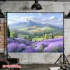 2D Provence Lavender Photography Backdrop Mountain Landscape Background