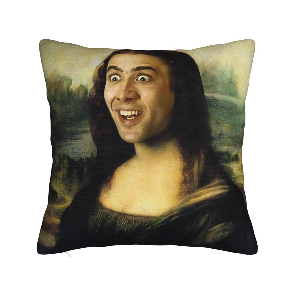 Nicolas Cage I Love My Boyfriend Birthday Prank Meme Gift Weird Pillow Case Pillow Cover Print Pillowcases For Living Room Chair