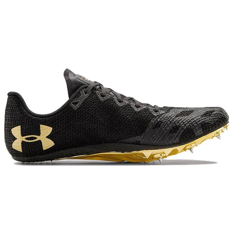 Under Armour HOVR Smokerider Men Track Spikes Black Metallic Victory Gold 3021831-004