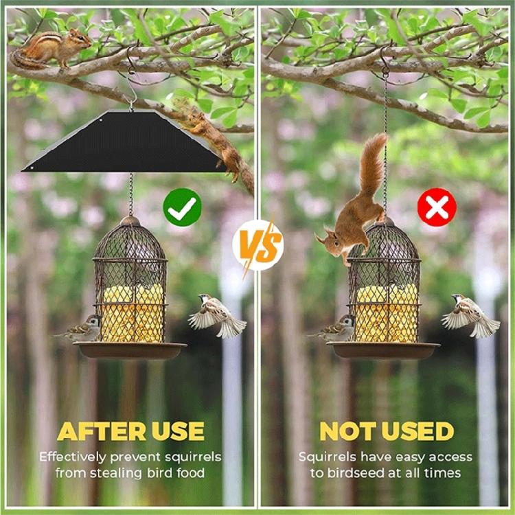 Squirrel Proof Hanging Baffle For Bird Feeders Metal Easy Installation Gadget For Outdoor Use