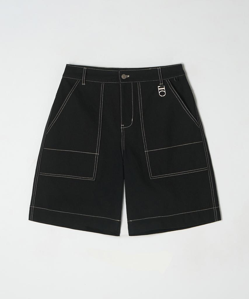 DTHIRTYONE (Woman) Stitch Bermuda Pants (Black)