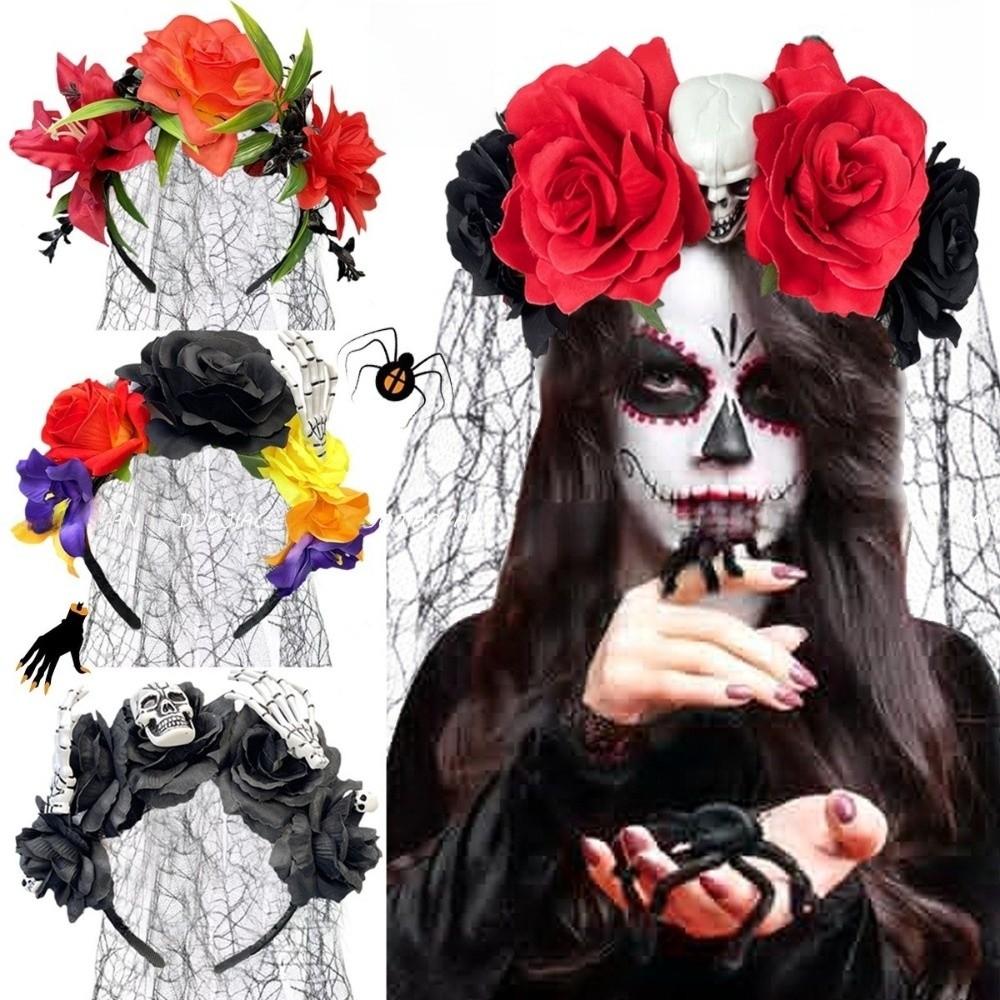 Lace Veil Halloween Veil Headband Halloween Costume Party Headpiece  Hair Accessories
