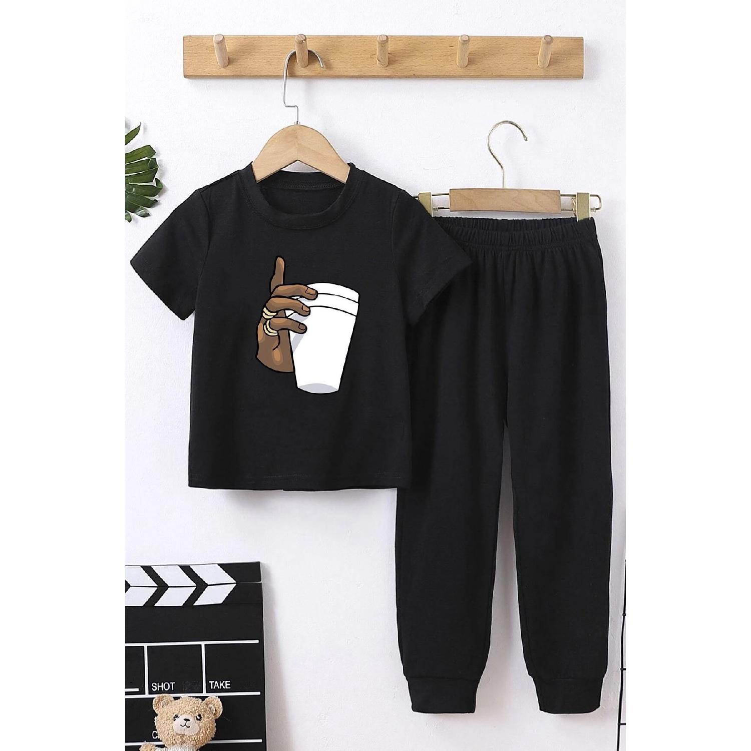 

Детский Tupac Coffee Alt - Верхний комплект спортивного костюма 3-4 Yaş