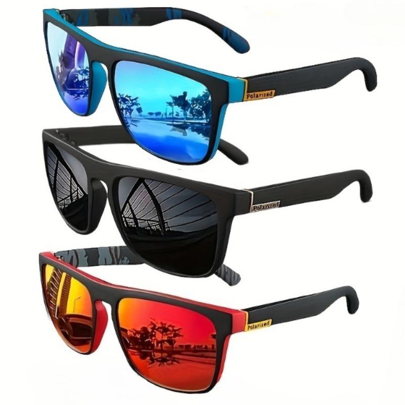 3 Piece Set Fashionable Men's and Women's Sunglasses Classic Retro Design Suitable for Various Occasions