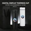AAD1 Car Temperature Display Thermos Cup Stainless Thermos Bottle For BMW X1 X3 E39 E46 E30 E36 E87 E60 E90 F26 G02 E70 F15 E53 G05