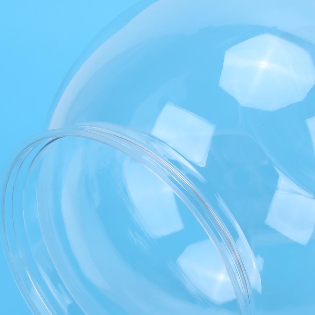 Fish Transparent Plastic Resistant Plastic Gallon Fish Bowl for Desk Bookshelf