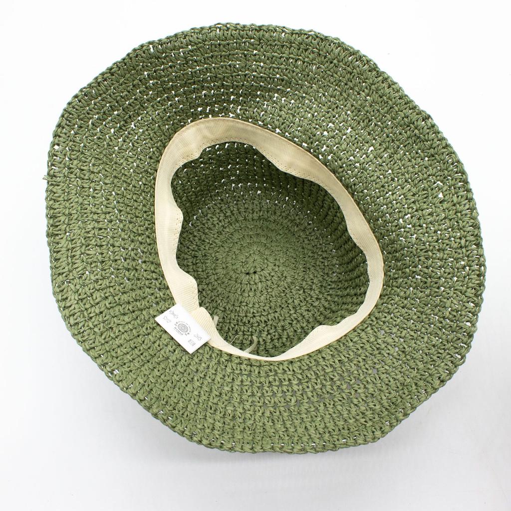 Nomad Sari Floppy Straw Sun Hat – Moss Green
