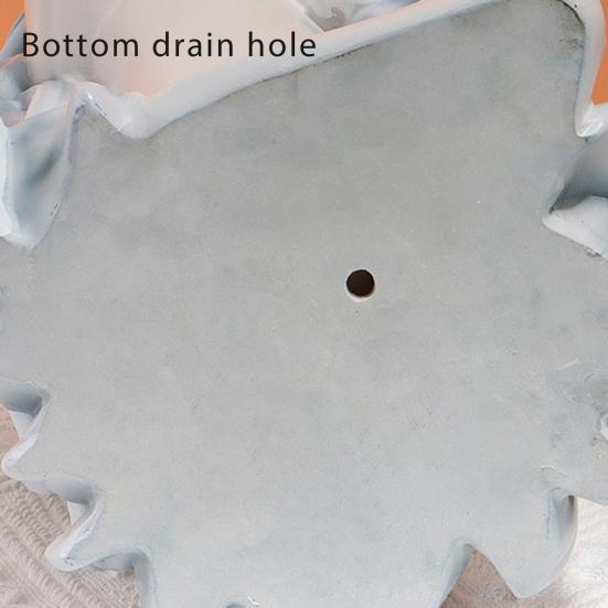 Fairy Head Planter Angel Girl Face Flower Pot Resin Decorative Vase Indoor Cactus Pot for Home Office Desk Garden