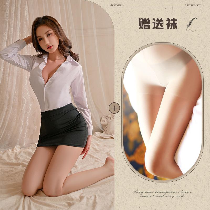 Sexy Secretary Uniform New Sexy Lingerie Suit Seduction Hip Skirt Battle Robe Clothes Women