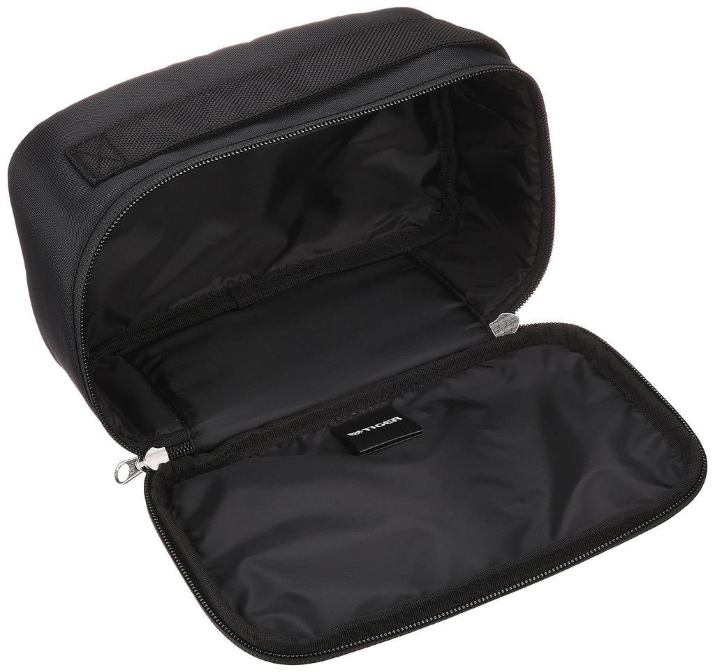 Tiger Thermos (TIGER) Stainless Steel Thermos Insulated Lunch Box, Holds Approximately 2.3 Cups of Rice, Includes Pouch, Black, LWY-E461-K
