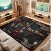 Nirvana Personalized Crystal Velvet Carpet, Customized Name Text Soft Anti‑Slip Rug for Living Room Bedroom