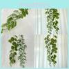 12m Artificial Monstera Vine Wall Hanging For Home Decor Green Leaf Faux Plant