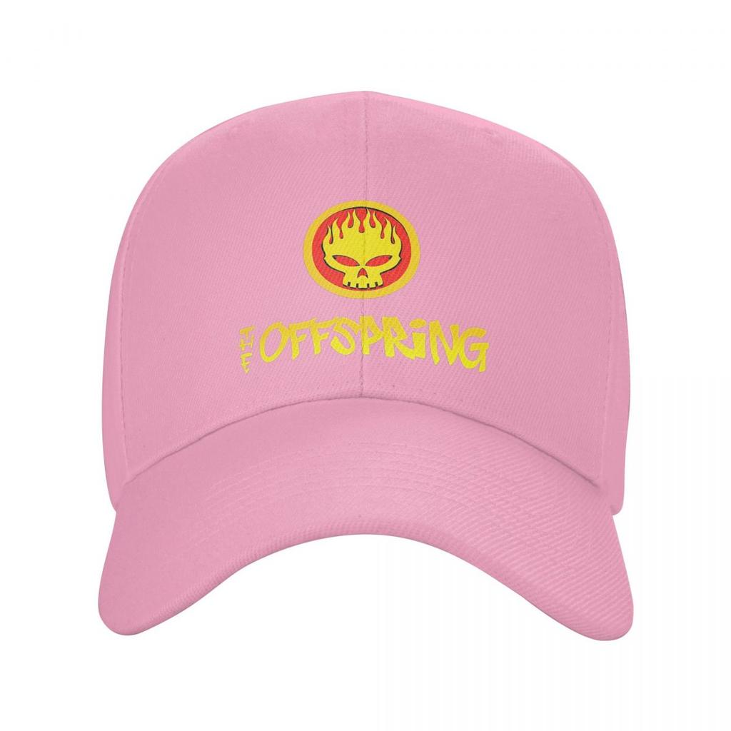The Offspring Flammande Skalle På Cirkel Logotyp Basebollkepsar Snapback Herr Dam Mössor Casual Keps Sport Basebollkeps Keps