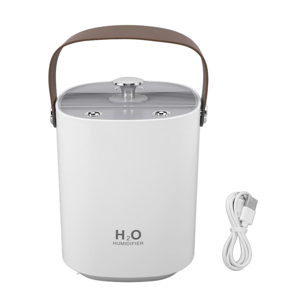 1.2L Double Spray Humidifier with Night Light USB Powered Large Capacity Tabletop Air Humidifier