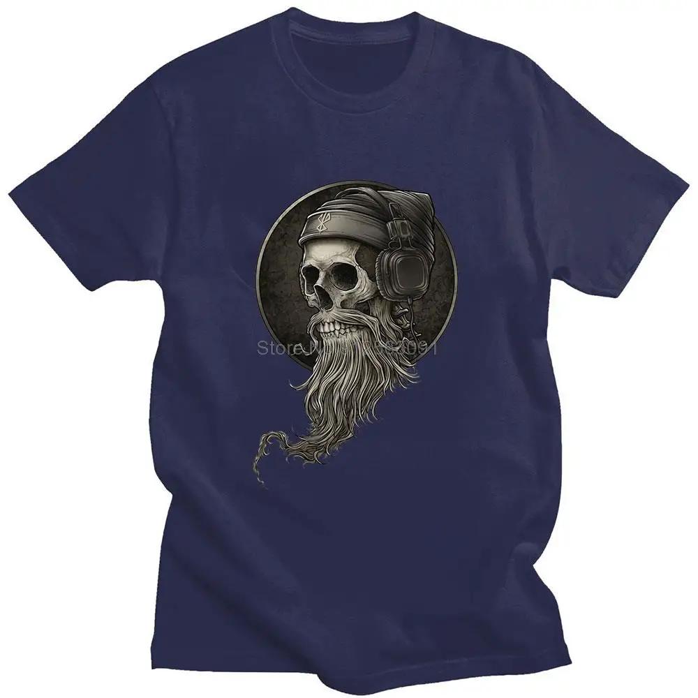 Vintage Winya No. 99 Skull Beard T Shirt Short Sleeves Cotton T-shirt Horror Gothic Head Tshirt Designer Classic Tees Tops