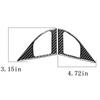 2Pcs Carbon Fiber Door Speaker Cover Trim For Lancer GTS 2008-2015 Replacement