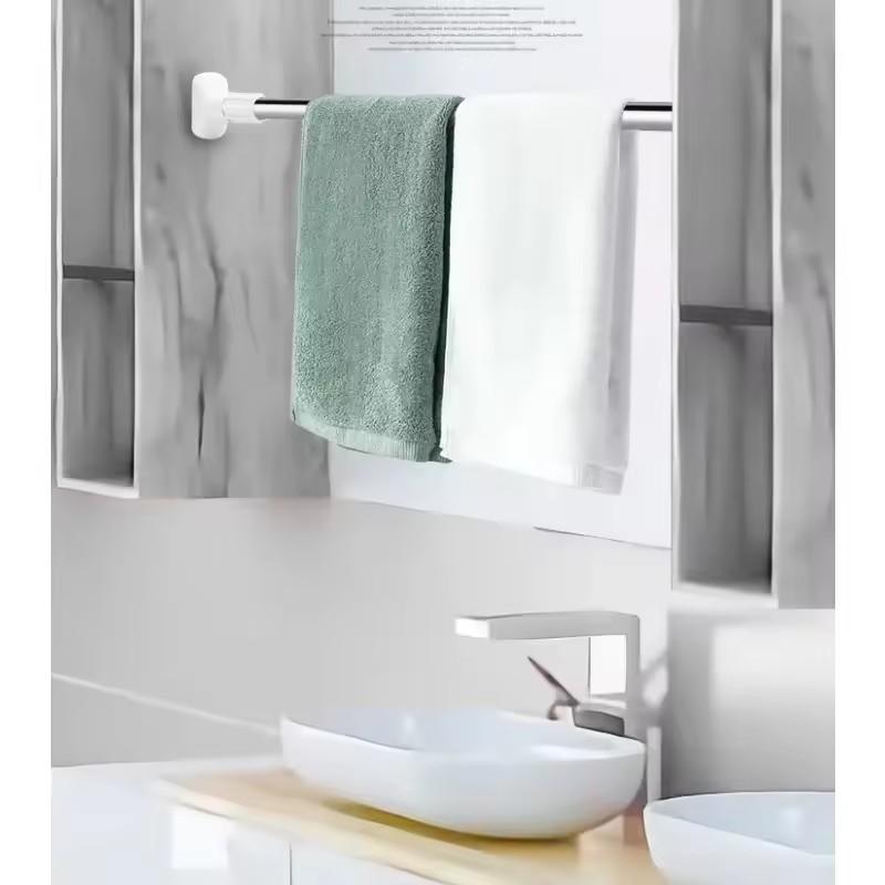 Teleskopická šatní tyč Rozšiřitelná nerezová záclonová tyč Bez vrtání DIY dekorace tringle rideaux