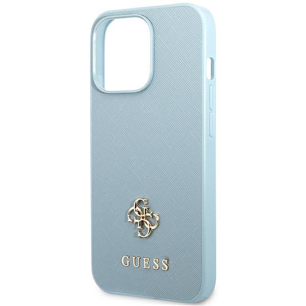 Guess Guhcp13Xps4Mb Iphone 13 Pro Max6,7 Niebieski/Blue Hardcase Saffiano 4G Small Metal Logo
