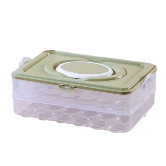 Egg Storage Box Transparent 24 Grids Large Capacity Dustproof with Lid And Handle Stackable Kitchen Fridge Egg Tray Egg Storage Container Egg Holder