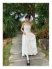 2024 Summer French Pure Lace Hollow Suspender Dress, Large Swing, No Return