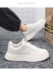Men's new autumn breathable Korean version of white shoes with thick soles small sports casual flat shoes fashion shoes