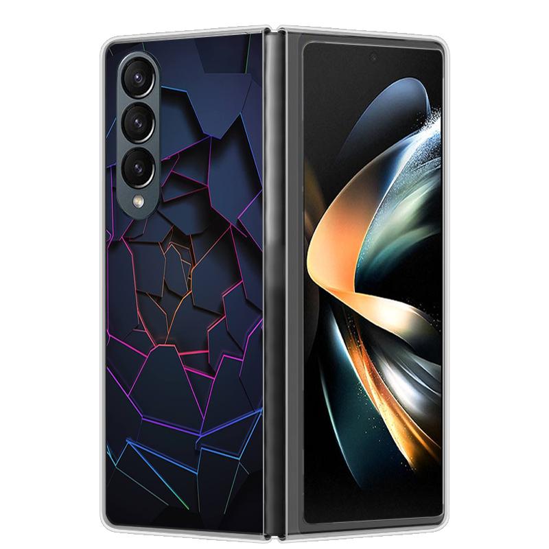 For Samsung Z Fold 4 Case ZFold 5 4 5G Hard Transparent Phone Cover For Samsung Galaxy Z Fold4 Fold5 Shockproof Bumper Fundas