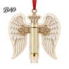 Clear Money Holder Capsule Christmas Cash Gift Ornament, Acrylic Holder, Funny Xmas Tree/Bow/Santa/Bell Shaped Hanging Decoration for Tree,