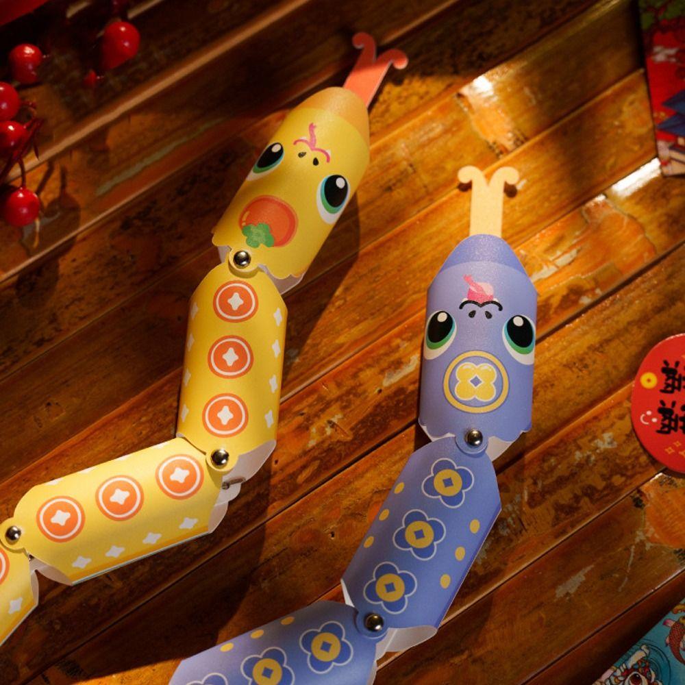 

Традиционное китайское новогоднее украшение в виде змеи, принадлежности для весеннего фестиваля, украшение на удачу розовый