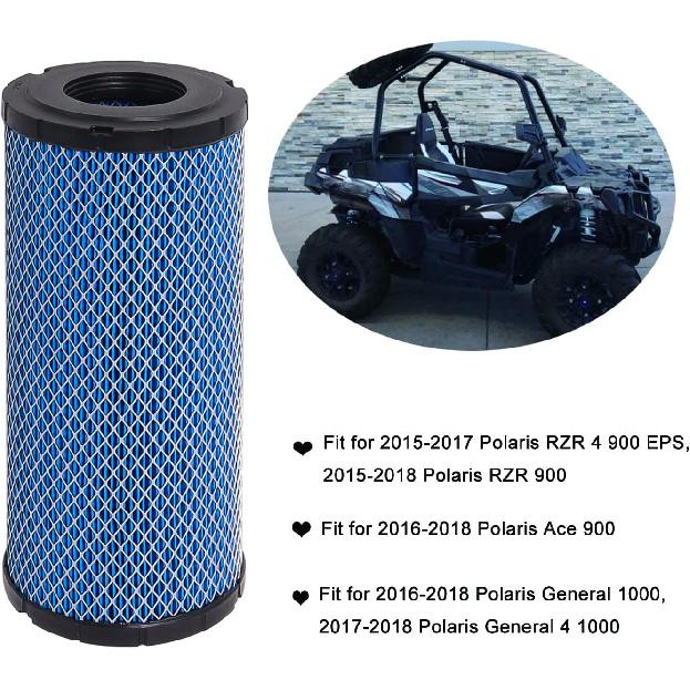 Luftfilter-Ersatz kompatibel mit Polaris ACE 900, General 1000, General 4 1000, RZR 900, RZR S 1000 2015-2018