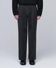 Musinsa Standard Heavyweight Fleece-Lined Real Wide Hidden Elastic Waist Slacks [Charcoal Gray]