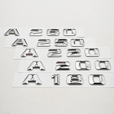 Logo de Letras de Coche ABS 3D A180 A220 A260 Insignia Emblema Maletero Trasero Para Mercedes Benz Clase A A180 A200 A220 A260 W177 Marcado Trasero DY6