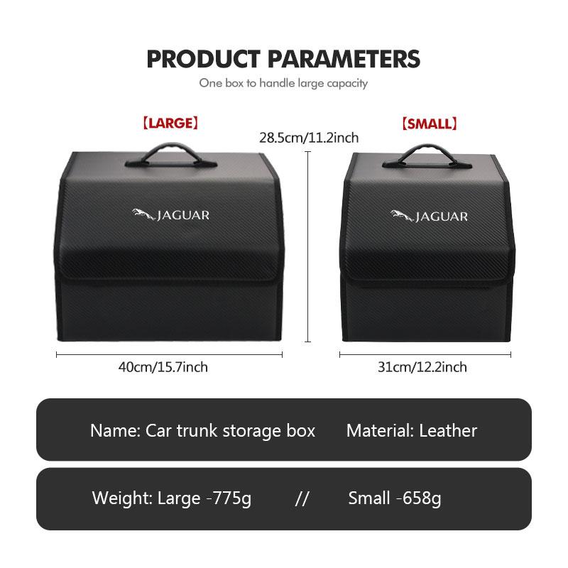 For Jaguar Car Trunk Organizer Box Tailbox Stowing Tidying Storage Bag XF XJ XFR XKR S-Type F-Type X-Type F-Pace I-Pace