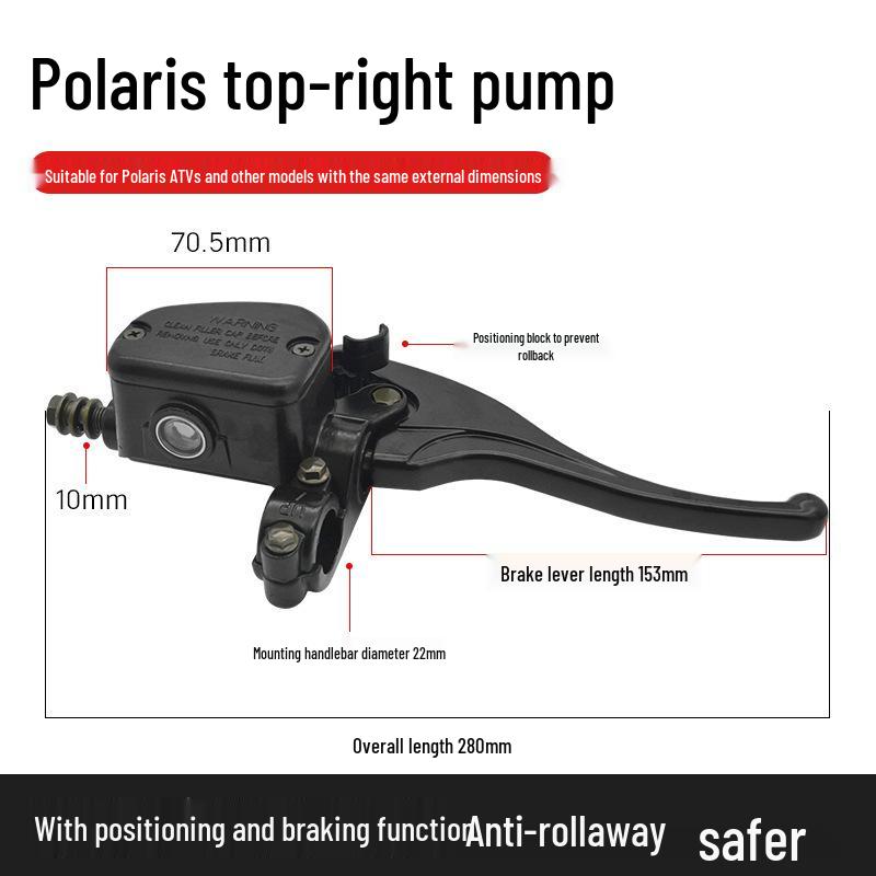 

Polaris 500CC ATV/Beach Car Motorcycle Disc Brake Oil Pump & Master Cylinder Set.