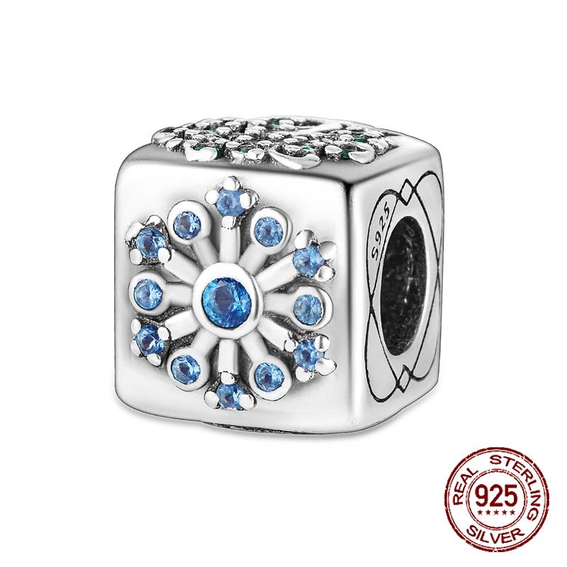 Copper Christmas Winter Snowflake Four Leaf Clover Spacer Beads Pendants Fit 4Mm Hole Diamete Braceletdiy Jewelry