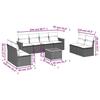 VidaXL Garden Lounge Set with Cushions 9 Pcs, Patio Sofas, Patio Furniture Set, Outdoor Furniture, Grey 3225899