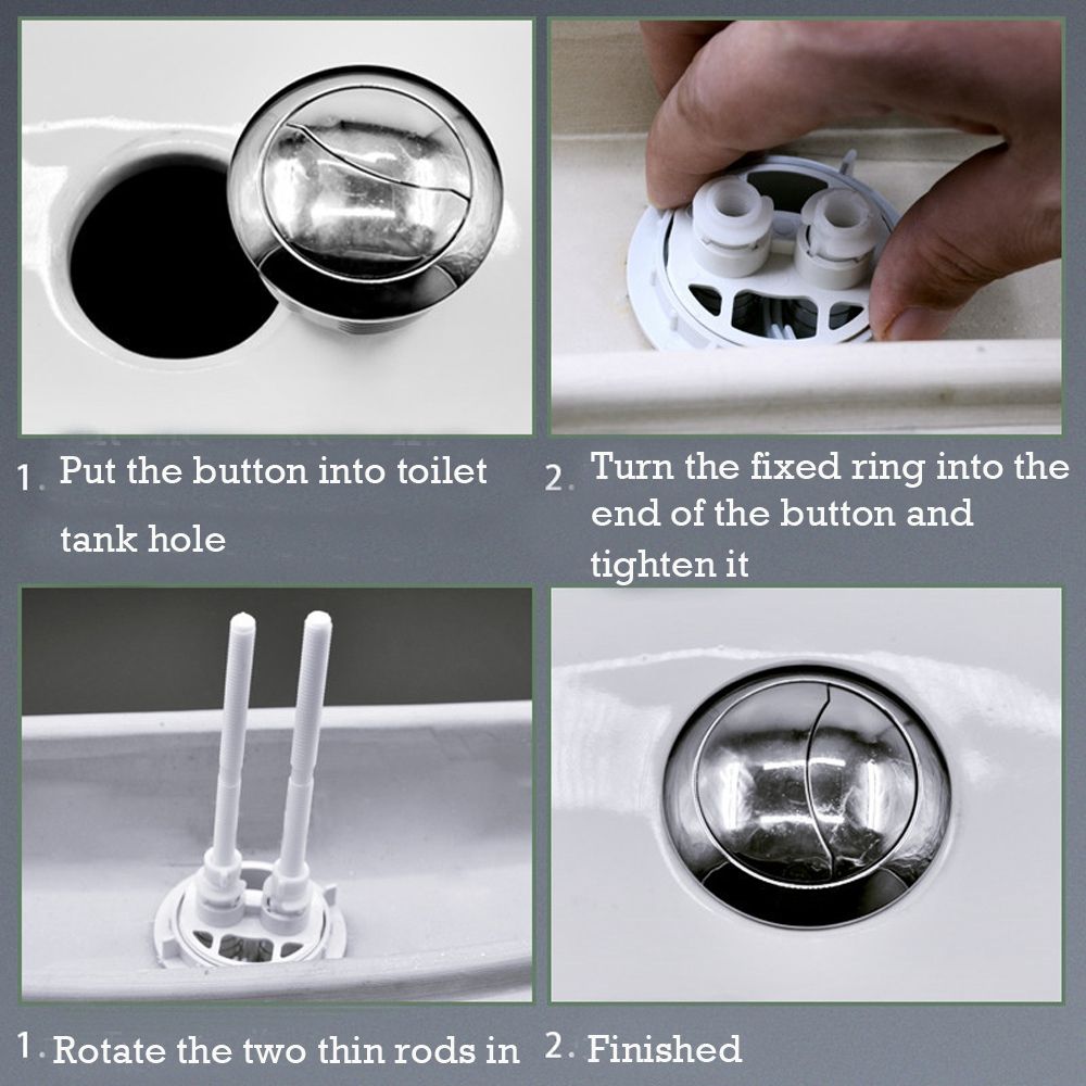 Flusher Parts Accessory Tank Button Dual Flush Valev Buttons Bathroom Fixture Toilet Button