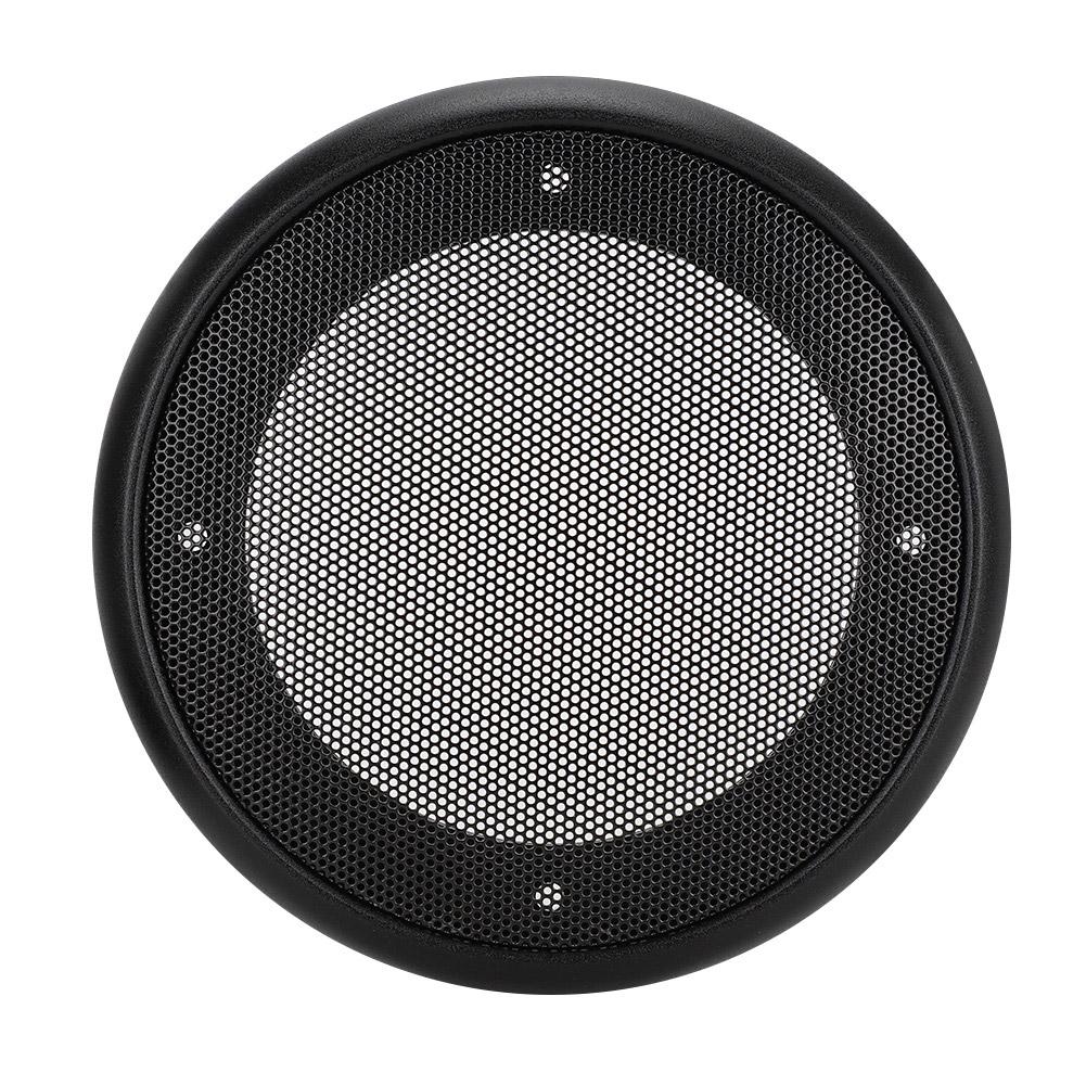 2PCS 4inch Metal Audio Speaker Covers Protective Decorative Circle Mesh Cover Black+Black