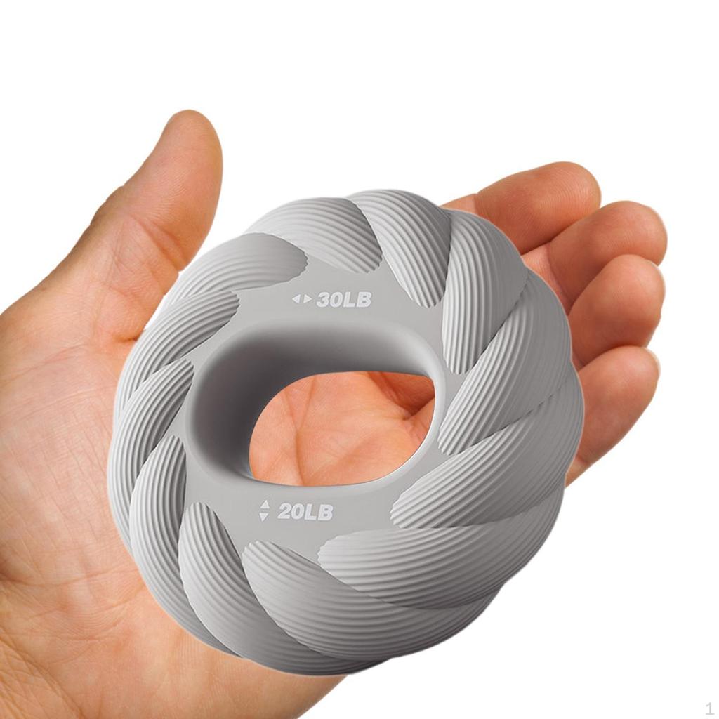 Grip Strength Ring Strengthener Wrist Forearm Finger Exerciser for Men Women