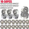 10-50pcs Ball Bearings Deep Groove Miniature Bearings For Skateboard Scooter 3D Printers Bearings 623ZZ 608ZZ 6900ZZ 687ZZ