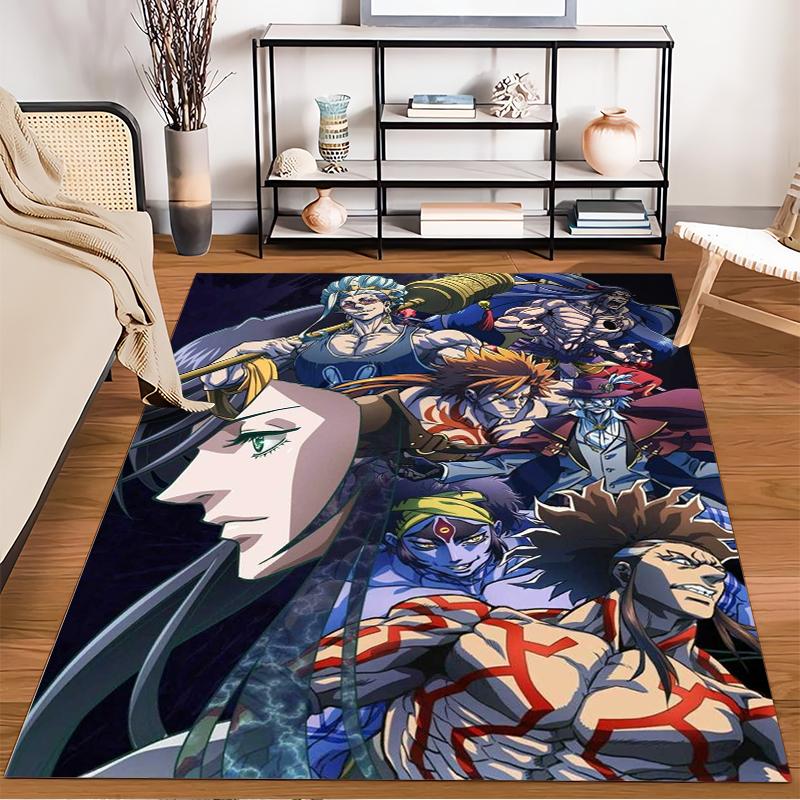 "Anime Style Carpet with Bold Characters and Vibrant Colors Design" Suitable for use as an anti-slip for living room bedroom sofas