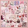 Anime Character Stickers Set 60 Pieces Various Poses Expressions Durable Waterproof Vinyl for Laptops Phones Notebooks and More