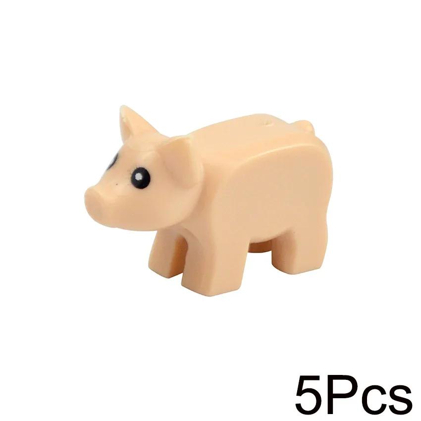 Small Particles Bricks Set City Animal Building Blocks Duck Swan Pig Cat Figures Bird Dog Zoo Farm Accessories Kid Toys Gifts