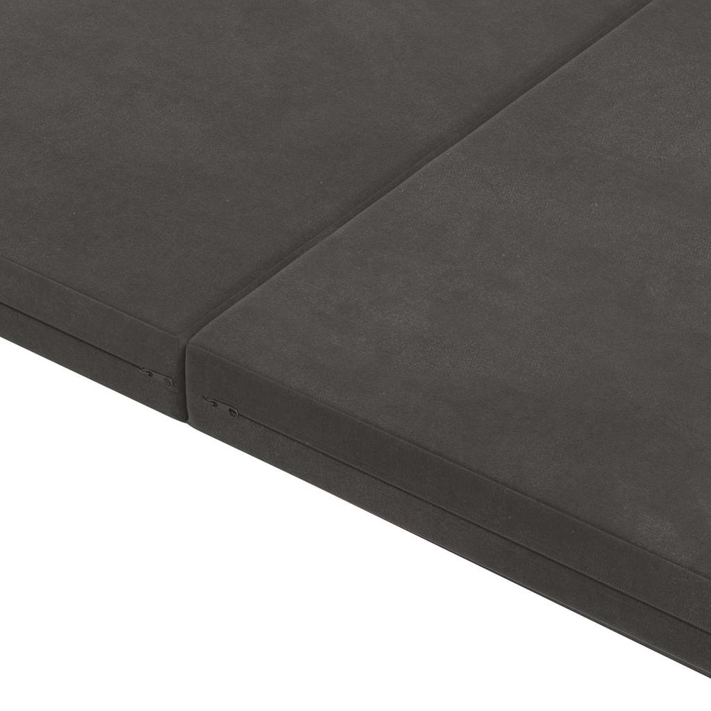 Folding Sofa Bed 140 x 67 x 45 cm Dark Grey