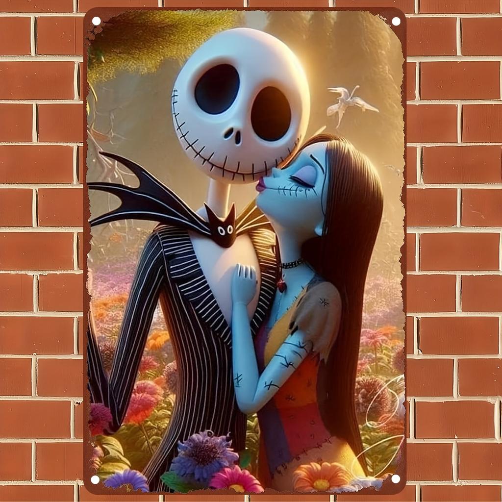 Miniso The Nightmare Before Metal Signs Wall Decor Tin Signs Captain Metal Poster Decor for Bar Pub Club Wall Decoration